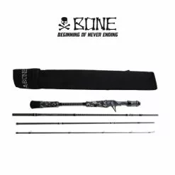 Bone Black River Travel Baitcast Rods