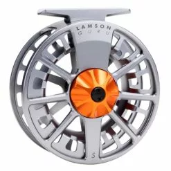Lamson Waterworks Waterworks Lamson Guru S 5+ Olive And Blaze -Fishing Reels Shop lamsongurablaze 63708.1648181737